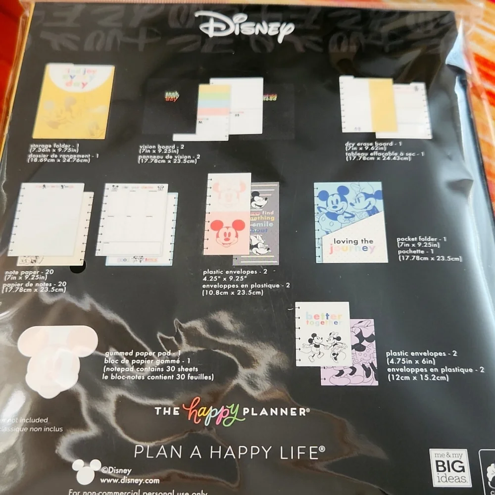 Disney Happy Planner Classic Pack Accessories